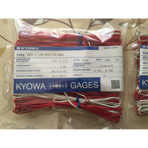 日本KYOWA共和配件耗材應(yīng)變片KFGS-20-120-C1-16 L30C2R