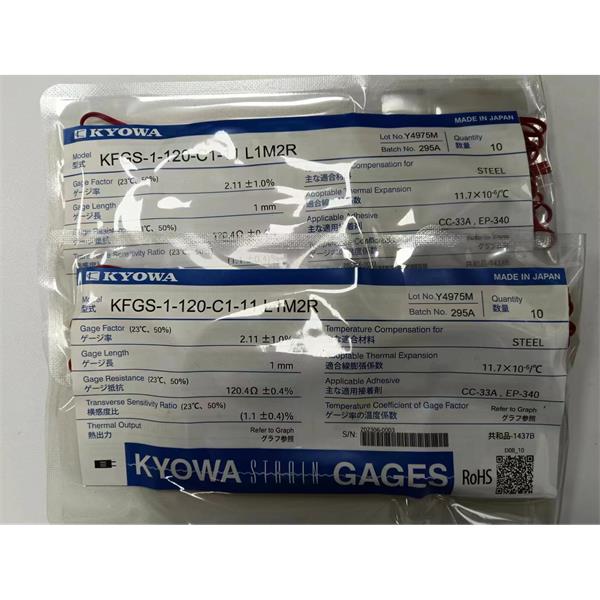 日本KYOWA配件耗材應變KFGS-5-60-C1-16 L30C2S