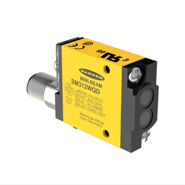 BANNER邦納美國MINI-BEAM系列光電傳感器 SME312CV2WQD