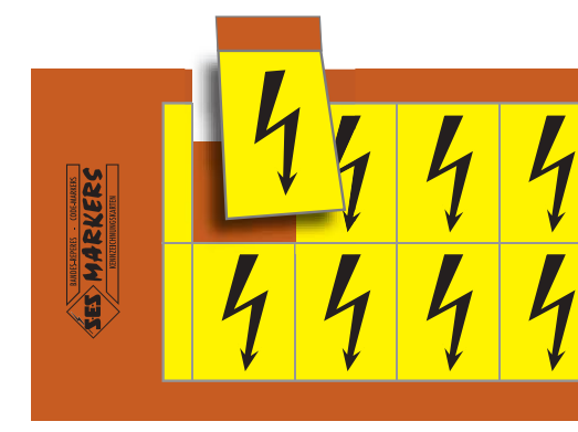Ses-sterling法國斯特林電氣電壓標簽標記卡SPOT - ITS 13 TEN