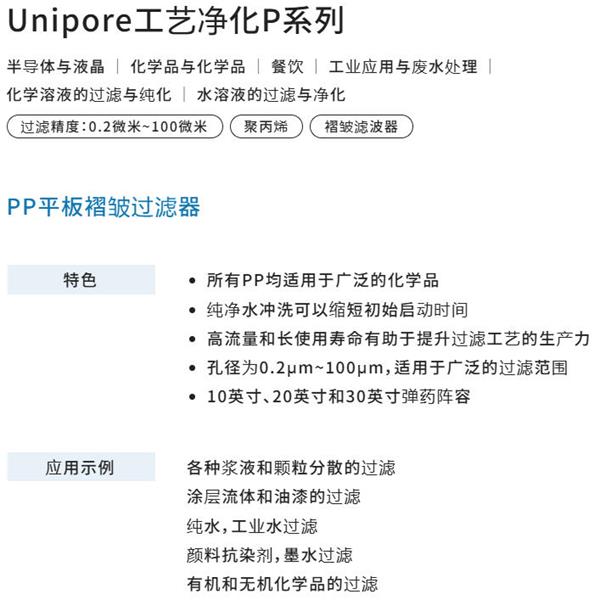 日本開滋KITZ PP 平膜褶式濾芯P70TP33E-8